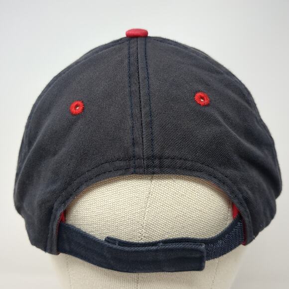 American Dry Goods Strapback Baseball Cap Black One Size Adjustable Cotton - Picture 6 of 10